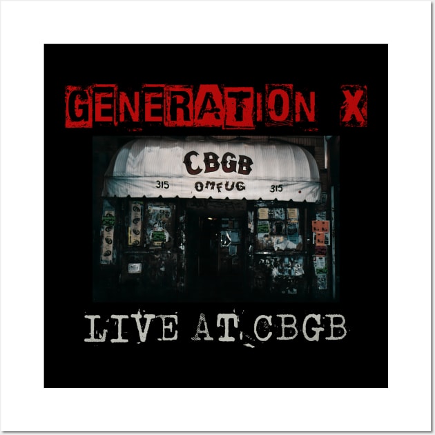 generation x live at cbgb Wall Art by kusuka ulis